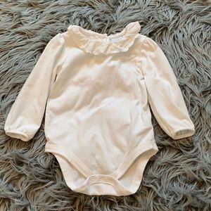 White Ruffle Onesie